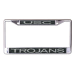 Wholesale-USC Trojans GLITTER BACKGROUND Lic Plt Frame S/L Printed