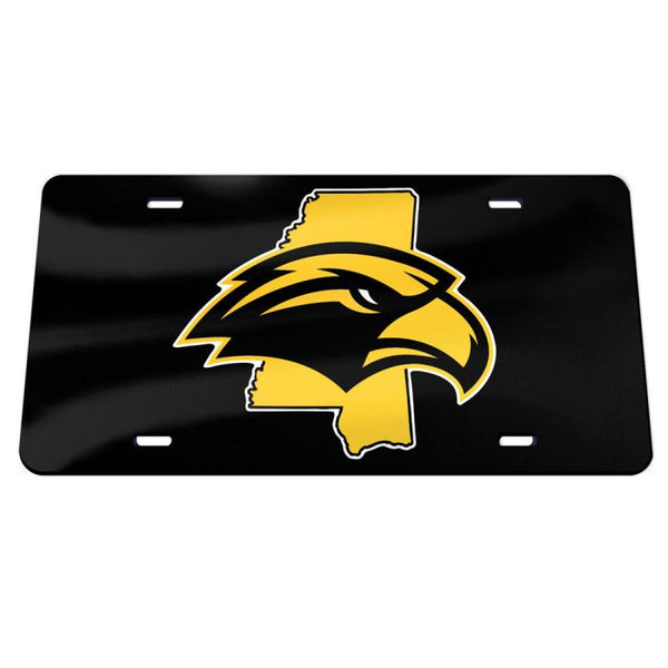 Wholesale-Southern Miss Golden Eagles STATE Specialty Acrylic License Plate