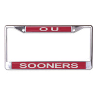 Wholesale-Oklahoma Sooners Lic Plt Frame S/L Printed