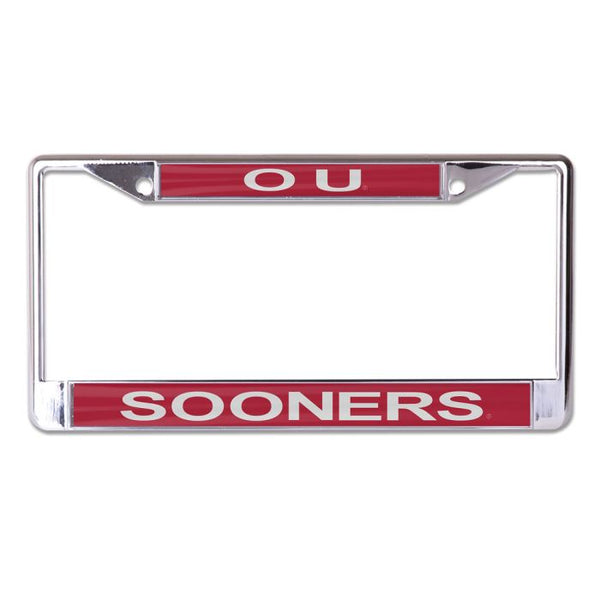 Wholesale-Oklahoma Sooners Lic Plt Frame S/L Printed