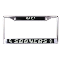 Wholesale-Oklahoma Sooners Lic Plt Frame S/L Printed