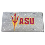 Wholesale-Arizona State Sun Devils GLITTER BACKGROUND Acrylic Classic License Plates