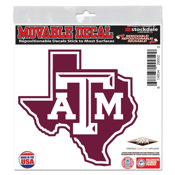 Texas A&M Aggies All Surface Decal 6" x 6"