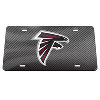Atlanta Falcons CARBON Specialty Acrylic License Plate