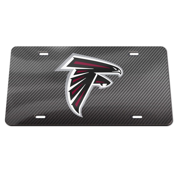 Atlanta Falcons CARBON Specialty Acrylic License Plate
