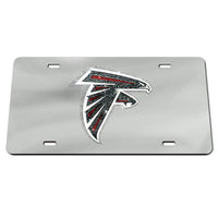 Atlanta Falcons GLITTER LOGO Specialty Acrylic License Plate