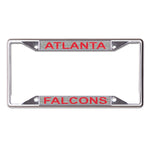Atlanta Falcons GLITTER BACKGROUND Lic Plt Frame S/L Printed