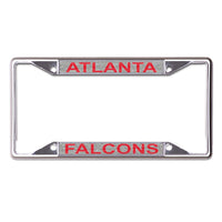 Atlanta Falcons GLITTER BACKGROUND Lic Plt Frame S/L Printed