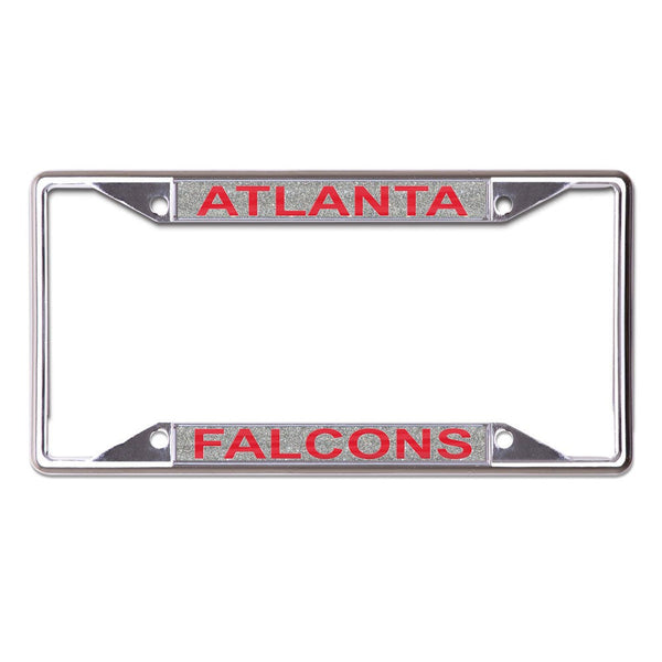 Atlanta Falcons GLITTER BACKGROUND Lic Plt Frame S/L Printed