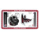 Atlanta Falcons License Plate Thin Frame - Plastic w/Decal