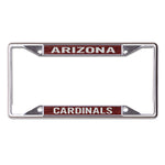 Arizona Cardinals GLITTER BACKGROUND Lic Plt Frame S/S Printed