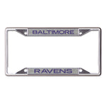 Baltimore Ravens GLITTER BACKGROUND Lic Plt Frame S/S Printed