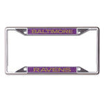 Baltimore Ravens GLITTER BACKGROUND Lic Plt Frame S/S Printed