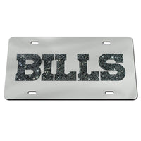 Buffalo Bills GLITTER LETTERS Acrylic Classic License Plates