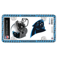 Carolina Panthers License Plate Thin Frame - Plastic w/Decal