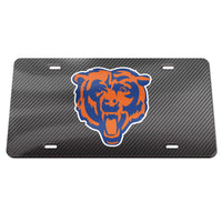 Chicago Bears CARBON Specialty Acrylic License Plate