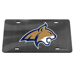 Wholesale-Montana State Bobcats CARBON Specialty Acrylic License Plate