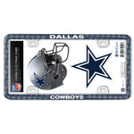 Dallas Cowboys License Plate Thin Frame - Plastic w/Decal