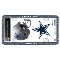 Dallas Cowboys License Plate Thin Frame - Plastic w/Decal