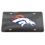 Denver Broncos CARBON Specialty Acrylic License Plate