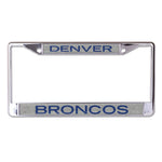 Denver Broncos GLITTER BACKGROUND Lic Plt Frame S/L Printed