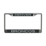 Denver Broncos GLITTER BACKGROUND Lic Plt Frame S/L Printed