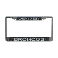 Denver Broncos GLITTER BACKGROUND Lic Plt Frame S/L Printed