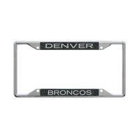 Denver Broncos GLITTER BACKGROUND Lic Plt Frame S/S Printed