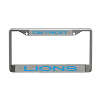 Detroit Lions GLITTER BACKGROUND Lic Plt Frame S/L Printed