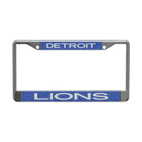 Detroit Lions GLITTER BACKGROUND Lic Plt Frame S/L Printed