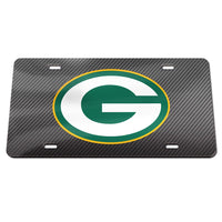 Green Bay Packers CARBON Specialty Acrylic License Plate