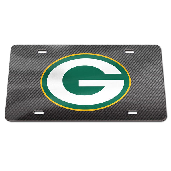 Green Bay Packers CARBON Specialty Acrylic License Plate