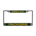 Green Bay Packers GLITTER BACKGROUND Lic Plt Frame S/L Printed