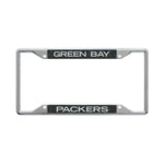 Green Bay Packers GLITTER BACKGROUND Lic Plt Frame S/S Printed