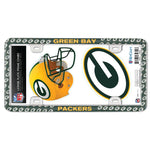 Green Bay Packers License Plate Thin Frame - Plastic w/Decal