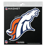 Denver Broncos Outdoor Magnets 6" x 6"