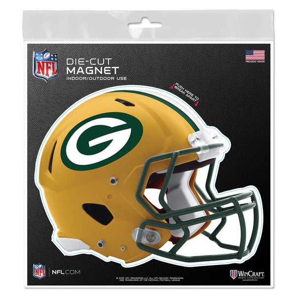 Green Bay Packers HELMET Outdoor Magnets 6" x 6"