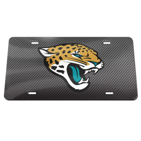 Jacksonville Jaguars CARBON Specialty Acrylic License Plate