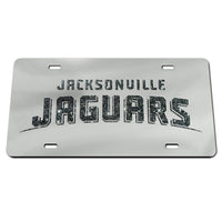 Jacksonville Jaguars GLITTER LETTERS Acrylic Classic License Plates