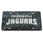 Jacksonville Jaguars GLITTER BACKGROUND Acrylic Classic License Plates