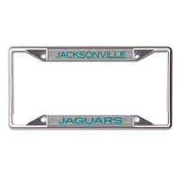 Jacksonville Jaguars GLITTER BACKGROUND Lic Plt Frame S/S Printed
