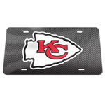 Kansas City Chiefs CARBON Specialty Acrylic License Plate