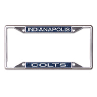 Indianapolis Colts GLITTER BACKGROUND Lic Plt Frame S/S Printed