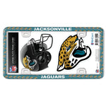 Jacksonville Jaguars License Plate Thin Frame - Plastic w/Decal
