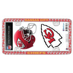 Kansas City Chiefs License Plate Thin Frame - Plastic w/Decal