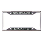 New Orleans Saints GLITTER BACKGROUND Lic Plt Frame S/S Printed
