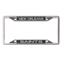 New Orleans Saints GLITTER BACKGROUND Lic Plt Frame S/S Printed