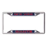 New York Giants GLITTER BACKGROUND Lic Plt Frame S/S Printed