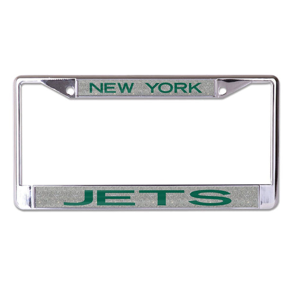 New York Jets Lic Plt Frame S/L Printed