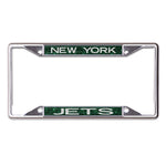 New York Jets Glitter Lic Plt Frame S/S Printed